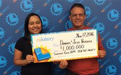 Father-daughter team win $1,000,000 Lottery prize!