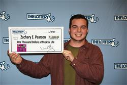 19-year-old Massachusetts man wins $1,000 a week for life lottery prize!