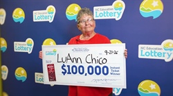 North Carolina woman wins $100,000 — for the second time on the same lottery game