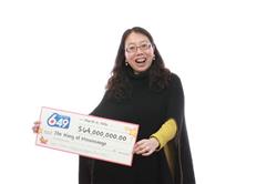 Canadian woman claims record $64M jackpot with Lotto 649!