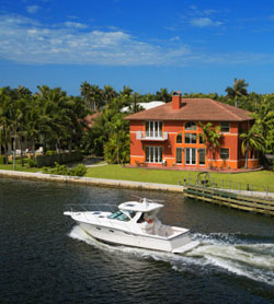 Powerball Winning- Image of Yacht and Stylish House